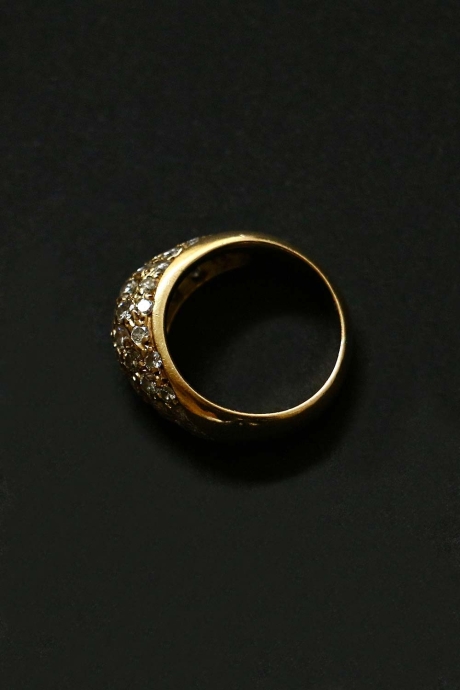 Bague jonc en diamants