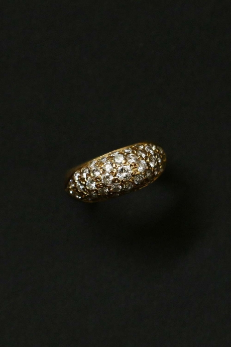 Bague jonc en diamants